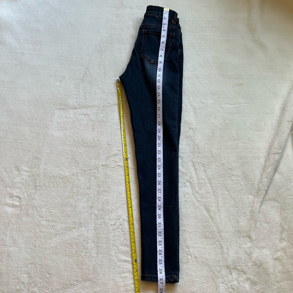 BLUE SAVVY WOMENS DARK WASH JEANS - Picture 8 of 10